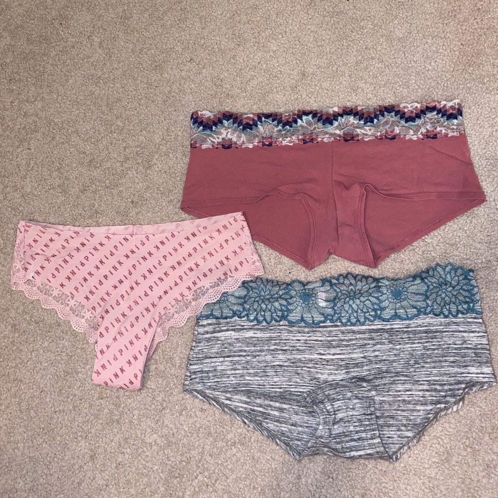 PINK underwear.